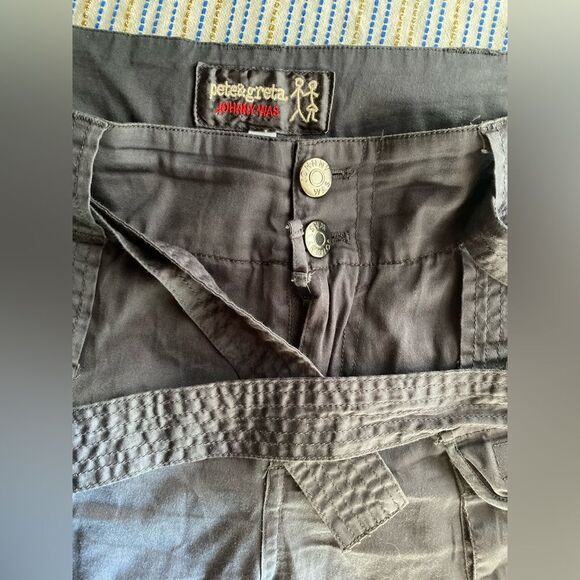 JOHNNY WAS Women's Tyla Cargo Pants  Grey BOTTOMS  POCKETS BELT Sz 8 - Picture 9 of 13